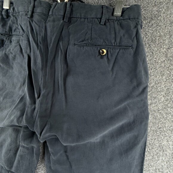 PT Torino Pants Women Cotton Linen Lyocell Blue Easy Fit 50 Adult ACTL 32X34 - Picture 16 of 16